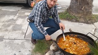 Discada de mariscos rica receta [upl. by Enelyaj]