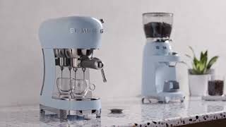 Smeg Espresso Coffee Machine ECF02 [upl. by Ecneps330]