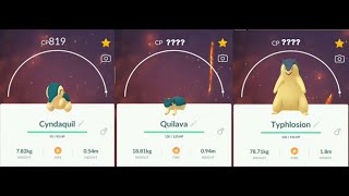 Cyndaquil evolution into Quilava and Typhlosion in Pokemon GO  Trainer Ari [upl. by Eedak]