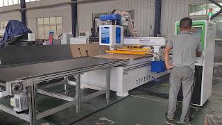 GoodCut GC1325ATC CNC Router Automatic Loading Unloading Materials with Pinch Wheel Dust Collector [upl. by Tyne]