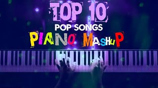 TOP 10 POP SONGS PIANO MUSHUP  Piano Dolls Introductions [upl. by Ara]