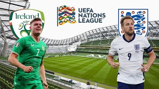 IRLANDA x INGLATERRA  LIGA DA NAÇÕES DA EUROPA 2425 [upl. by Enilarak]