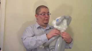 Husky Dog Balloon Animal  ChiTwist Chicago Balloon Twisting [upl. by Hessney53]