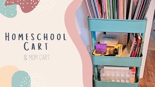 Homeschool Cart  Mom Cart  Organization [upl. by Narhet352]