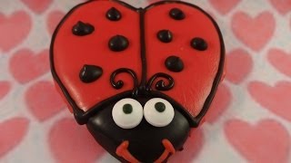 Valentines Day Love Bug Cookieswith yoyomax12 [upl. by Eradis]