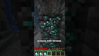 How to get a fortune 1000 pickaxe in Minecraft 💎 shorts [upl. by Comras]