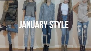 My January Style Lookbook  Hannah Blair [upl. by Almund]