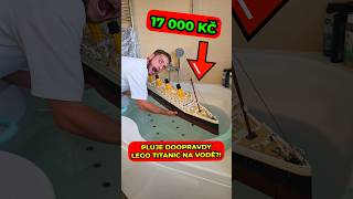 DOKÁŽE LEGO TITANIC PLOUT NA VODĚ 😳 shorts [upl. by Ainat]