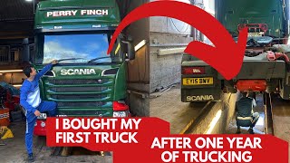 I BOUGHT MY FIRST SCANIA V8 First Year of Trucking Paid Off S1E2 [upl. by Aramac]