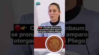 🔴👉 Claudia Sheinbaum se pronuncia sobre amparo otorgado a Salinas Pliego [upl. by Yecnay]