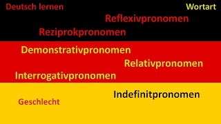 DfM 210A 33 Deutsch Wortart  PronomenRelatReflexReziDemInterrIndef [upl. by Neros]