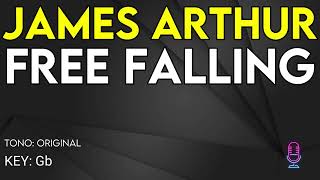 James Arthur  Free Falling  Karaoke Instrumental [upl. by Amsirac]