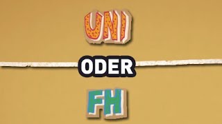 Unterschiede zwischen Universitäten und Fachhochschulen  Studieren so gehts [upl. by Gnuh]