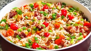 COMO FAZER O MELHOR ARROZ TEMPERADO PERFEITO PARA O NATAL [upl. by Youlton]