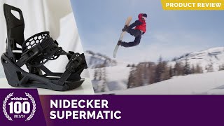 Nidecker Supermatic 2023 Snowboard Binding Review [upl. by Ramas]