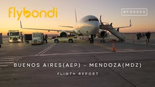 🛩 Flight Report Flybondi 🇦🇷 Buenos Aires AEP  Mendoza MDZ 🍷 [upl. by Asirrom]