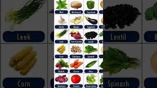 Vegetables names in english  vegetables names spelling in english for kids [upl. by Tiffy413]