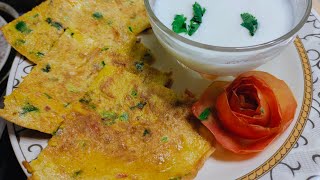 intermitted diet breakfast or lunch recipeprotein rich breakfastbasen ka chillabasen ki roti [upl. by Cedell]