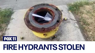 80 fire hydrants stolen across LA County [upl. by Magdalen93]