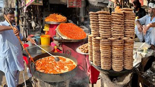 Lahori Katlama  Deep Fried Desi Pizza  Street Food Lahore foodkatlamastreetfood trendingfood [upl. by Kreis]