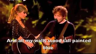 Taylor Swift amp Ed Sheeran  Everything Has Changed Live  Lyrics [upl. by Carole]