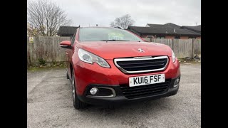 2016 16 PEUGEOT 2008 12 PURETECH ACTIVE 5DR £5495from £10826mth [upl. by Magbie458]