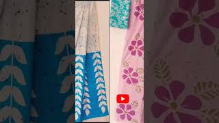 Mulmul cotton sarees sareecollection trending sarees new offer trendingsareesshoppingvlog [upl. by Alurd74]