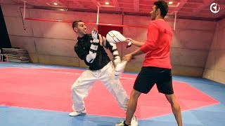 Practice 2  Taekwondo blocking defense  Jaouad Achab JCalicu [upl. by Samau]