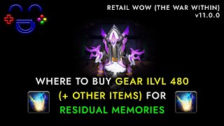 Vendor Location Residual Memories WoW [upl. by Herzen]