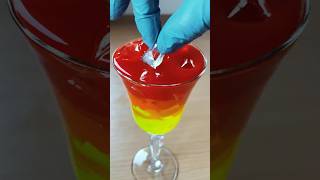 Making my GelWax Candle in YellowOrangeRed 🍹 candlemaking candlewax gelwax [upl. by Inerney]