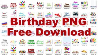 Happy Birthday Text PNG  Birthday text png  Birthday text png images download  Roshan Kumbhalkar [upl. by Ellery]