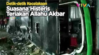 Detikdetik Kecelakaan Bus SMK Lingga Kencana Depok Terekam saat Live TikTok [upl. by Nohshan203]