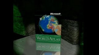 Microsoft Encarta World Atlas 1998 Edition Ad Video 1998 [upl. by Yrrep]