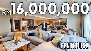 The RitzCarlton Residences KL Luxury Penthouse House Tour RM16 Million KLCC TRX View  Kuala Lumpur [upl. by Koball]