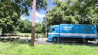 Tram M10 Prenzlauer AlleeDanziger Str bis Greifswalder StrDanziger Str Sicht nach Norden [upl. by Ynobe]