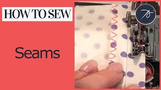 How to Sew and Finish a Seam [upl. by Siradal]