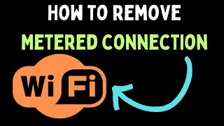 How to Remove Metered Connection on Windows 11 [upl. by Niki]