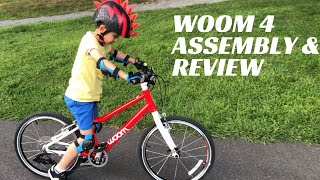 WOOM 4 20 Inch Kids Bike Assembly and Review  WOOM 超輕形兒童自行車開箱組裝 [upl. by Akeem]