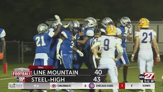 SteelHigh holds off Line Mountain in Week 6 [upl. by Airolg431]