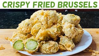 How To Cook Perfectly Crispy Fried Brussels Sprouts  Crispy Brussels Sprouts Recipe [upl. by Ellehcrad727]