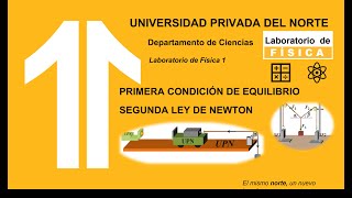 Laboratorio de Física 1 Primera Condición de Equilibrio y Segunda Ley de Newton [upl. by Icats]