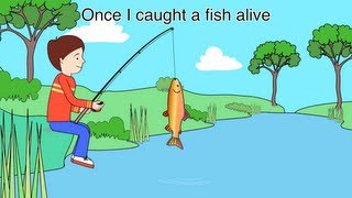 Nursery Rhyme  12345 Once I caught a fish alive [upl. by Yrebmik393]