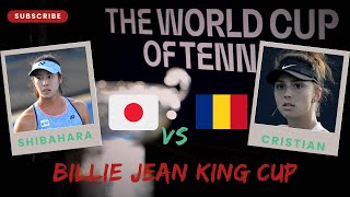 Ena Shibahara vs Jaqueline Cristian  Japan vs Romania  Billie Jean King Cup  LIVE WATCHALONG [upl. by Eelytsirk]