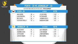 Perth  3s v Joondalup  3s [upl. by Enileuqaj189]