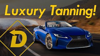 Escape In Luxury The 2021 Lexus LC 500 Convertible Is High Concept Tanning [upl. by Gemmell]