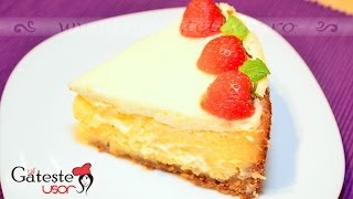 Reteta de Cheesecake  Tort cu Branza [upl. by Monagan]