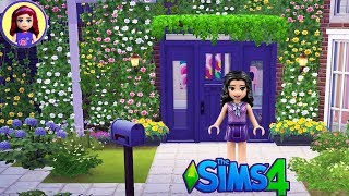 Lets Build Lego Friends Emma an Artists Cottage  Sims 4 House Build [upl. by Aynwat]