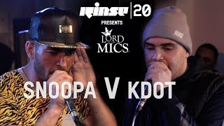 Snoopa vs KDot Rinse x Lord of the Mics [upl. by Anavlys]