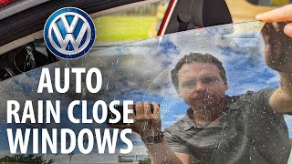 VW auto RAIN CLOSE windows enabling via VCDS [upl. by Weiman]