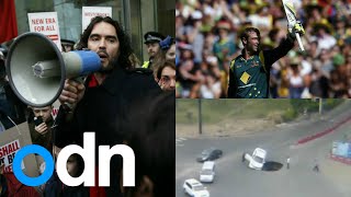 Top 3 videos this week Phillip Hughes Russell Brand and sinkholes  ODN [upl. by Thorrlow853]